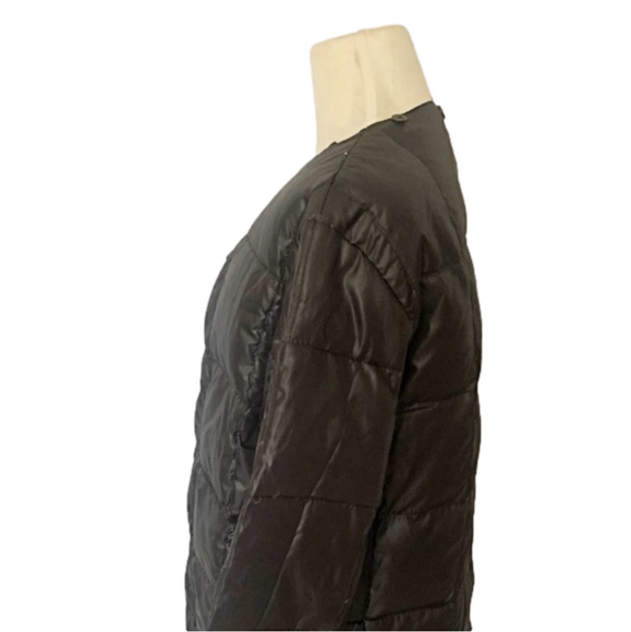 Black insulated feather coat lining - Picture 4 of 7